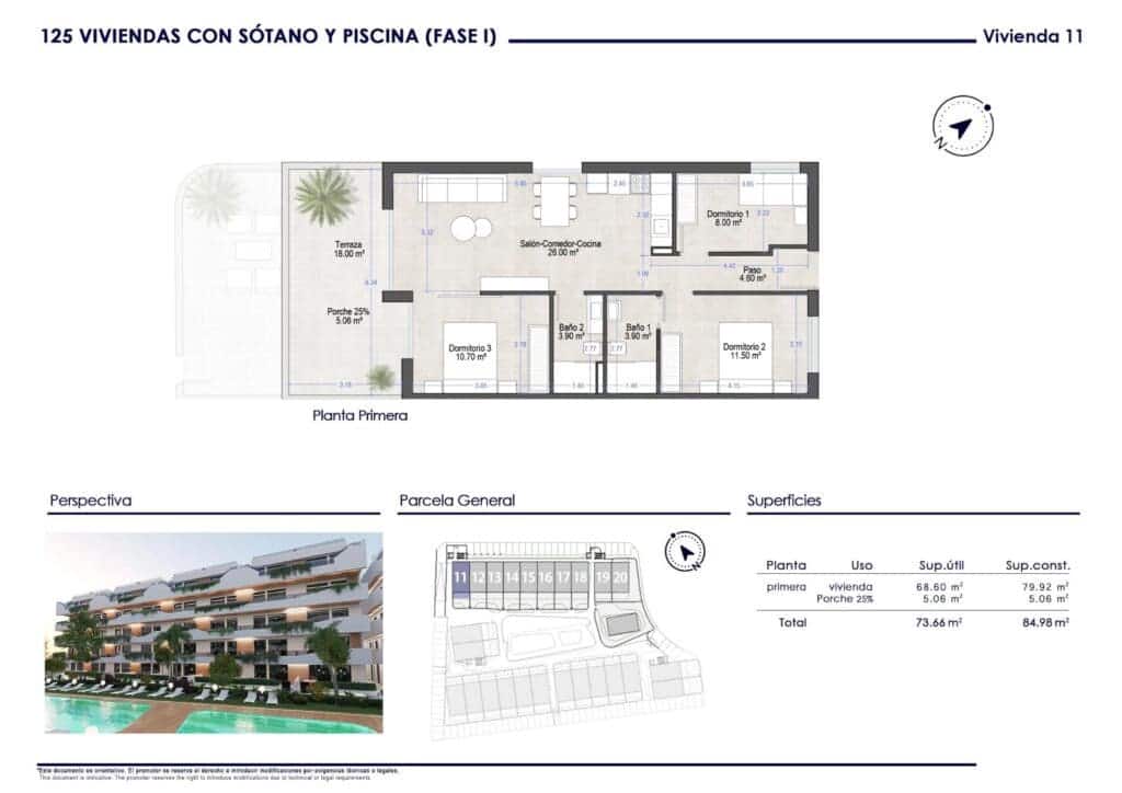3 Zimmer Apartment zu verkaufen in Santiago de la Ribera mit Pool Garage - 230.000 € (Ref: 9256726)