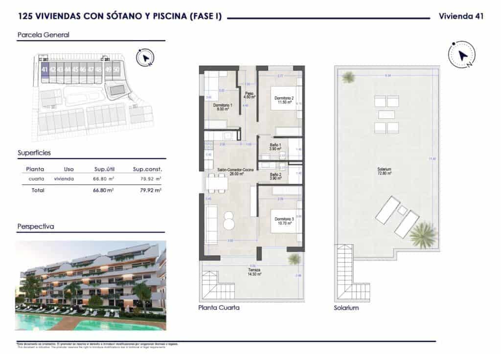 3 soveværelse Penthouse til salg i Santiago de la Ribera med swimmingpool garage - € 290.000 (Ref: 9256728)
