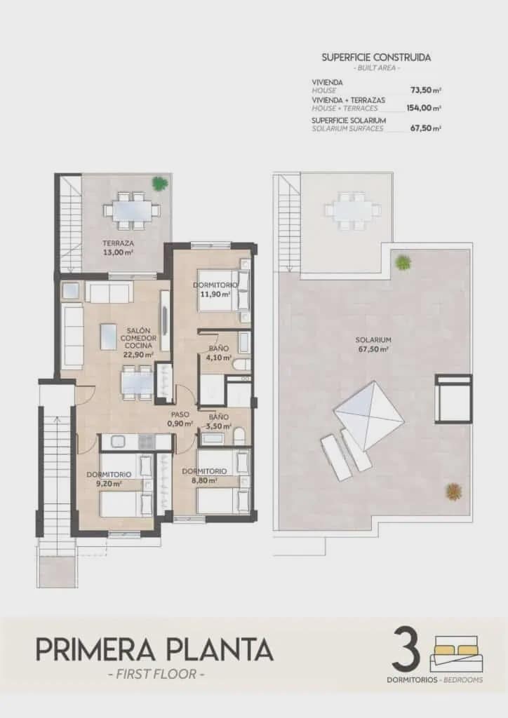 3 camera da letto Attico in vendita in San Miguel de Salinas con piscina garage - 281.600 € (Rif: 9303044)