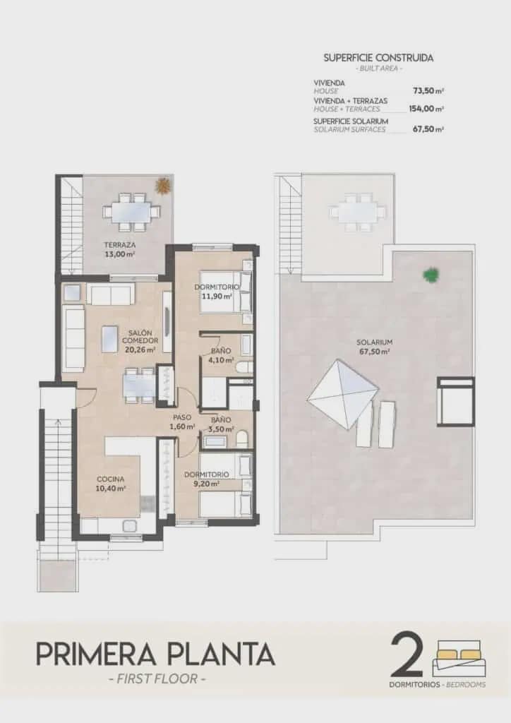 2 soverom Penthouse til salgs i San Miguel de Salinas med svømmebasseng garasje - € 273 800 (Ref: 9303046)