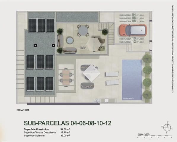 3 soveværelse Villa til salg i Ciudad Quesada, Rojales med swimmingpool garage - € 480.000 (Ref: 9356641)