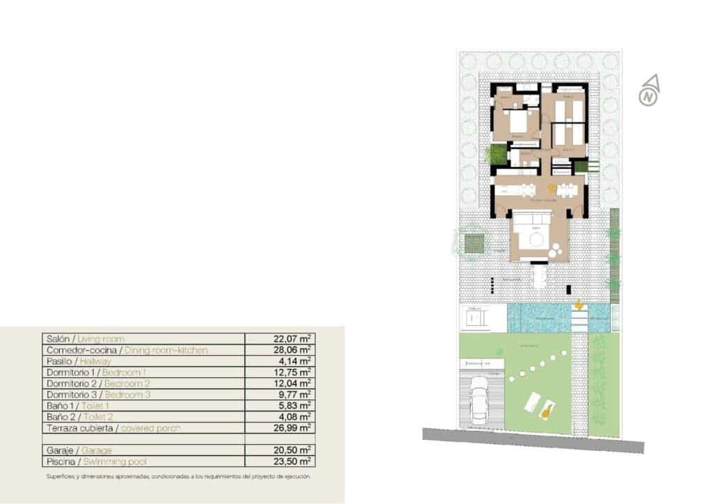 3 soverom Villa til salgs i San Fulgencio med svømmebasseng garasje - € 660 000 (Ref: 9371709)