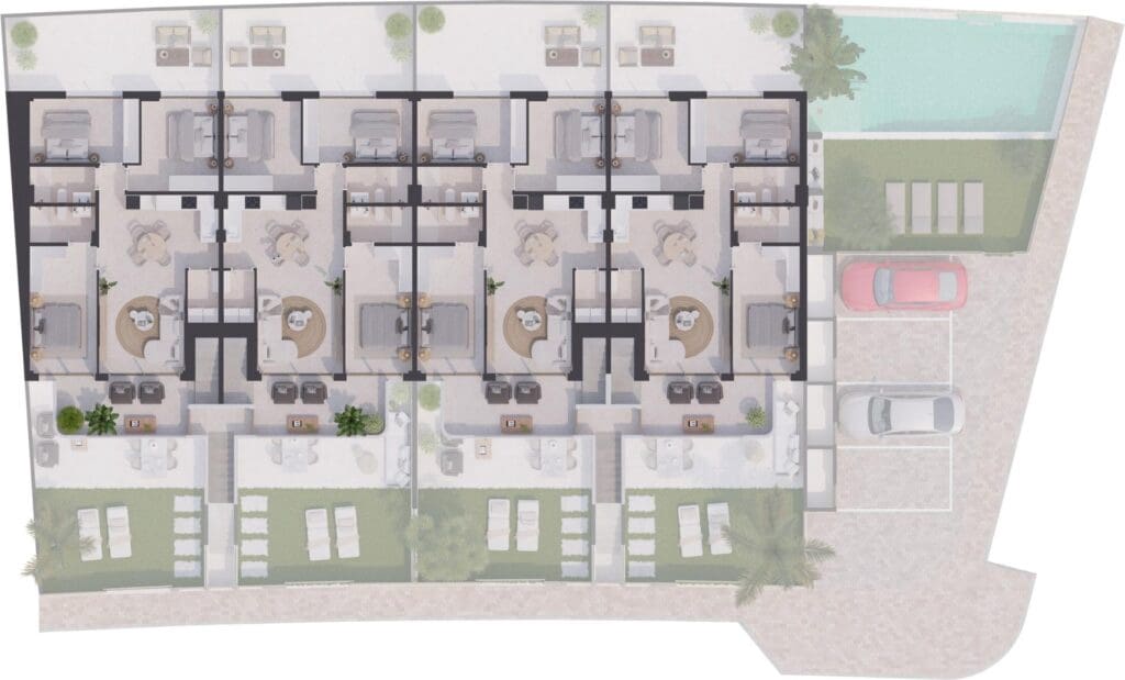 3 makuuhuone Huoneisto myytävänä paikassa San Pedro del Pinatar mukana uima-altaan 
autotalli - 369 900 € (Ref: 9382308)