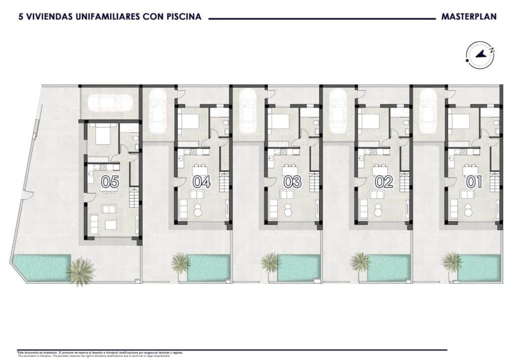 3 soverom Villa til salgs i San Pedro del Pinatar med svømmebasseng garasje - € 380 000 (Ref: 9400354)
