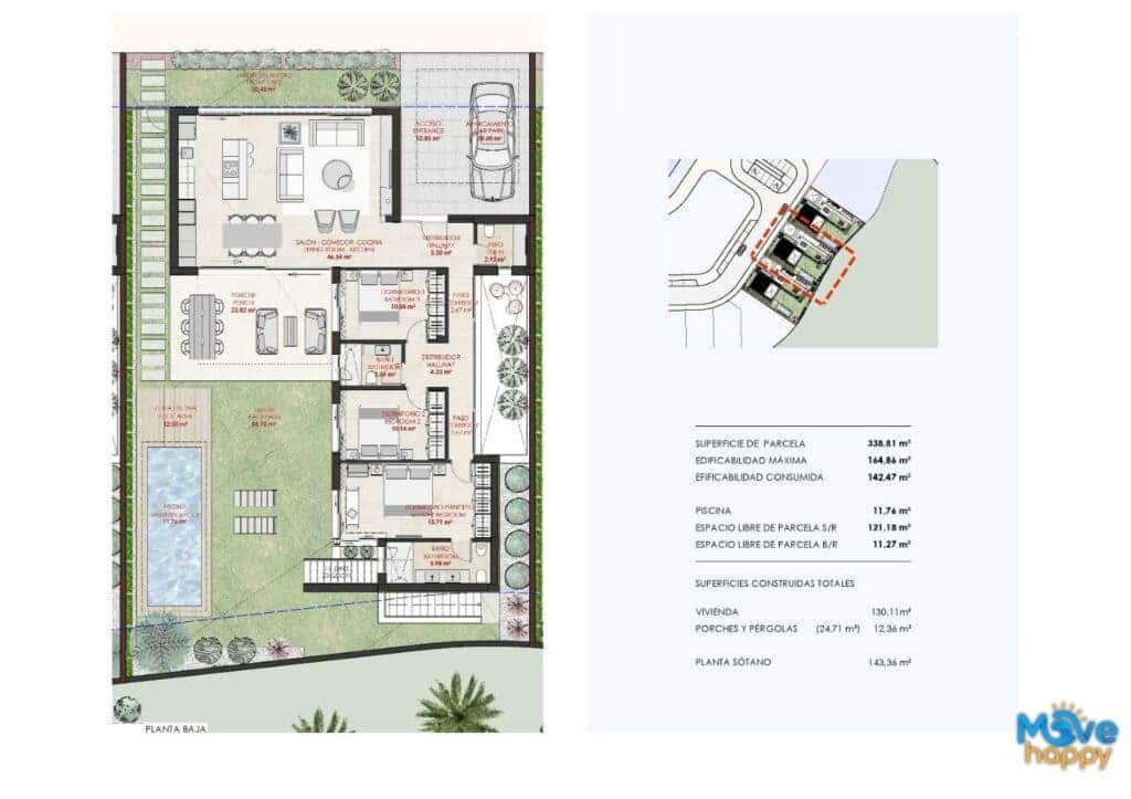 3 quarto Moradia para venda em Torre-Pacheco com piscina garagem - 790 000 € (Ref: 9418899)