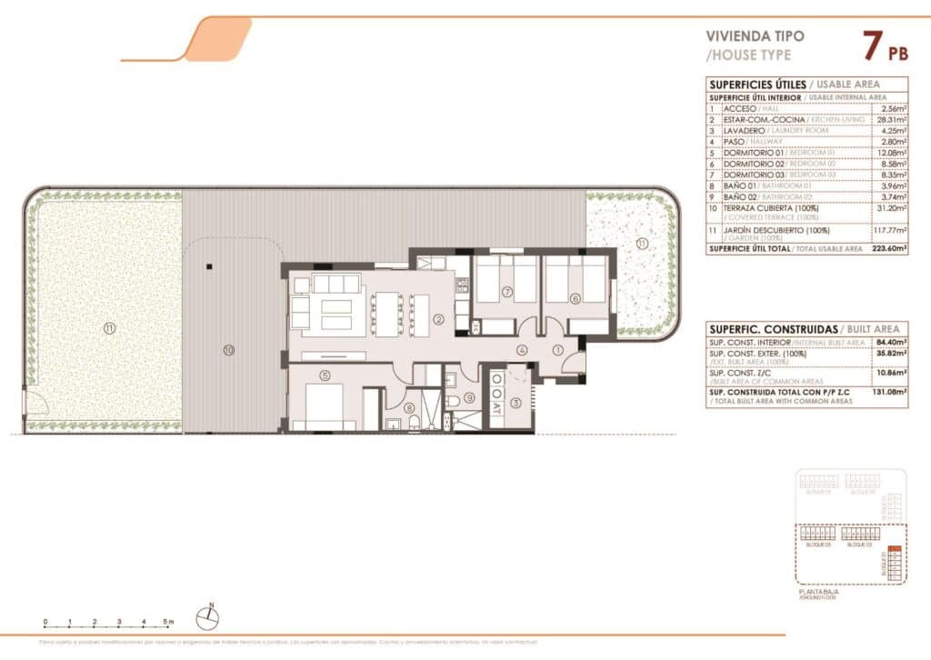 3 Zimmer Apartment zu verkaufen in Torrevieja mit Pool Garage - 375.000 € (Ref: 9443038)