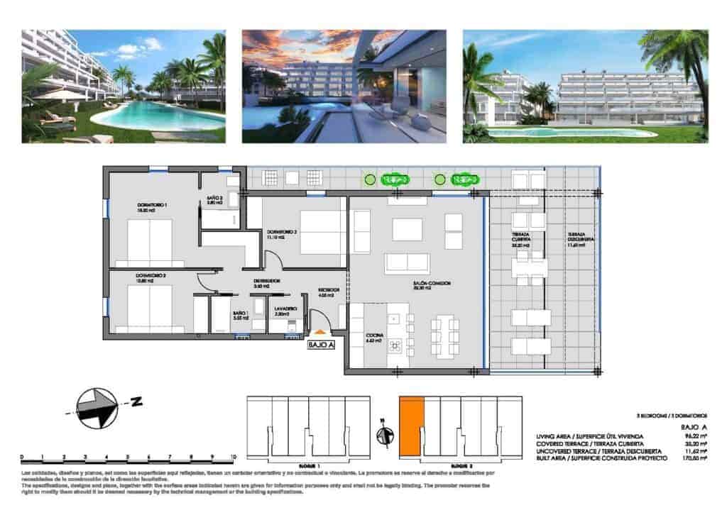 3 soverom Leilighet til salgs i Mar de Cristal med svømmebasseng garasje - € 428 000 (Ref: 9508257)