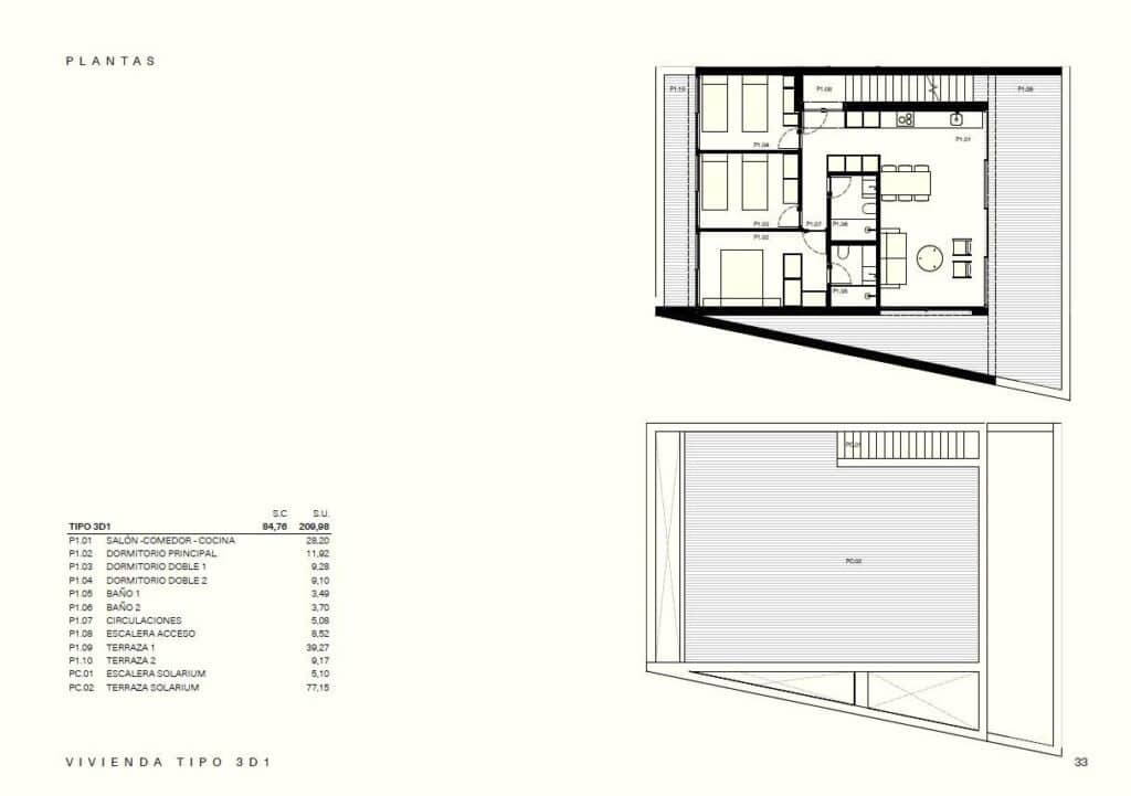 3 makuuhuone Huoneisto myytävänä paikassa Torrevieja mukana uima-altaan 
autotalli - 349 000 € (Ref: 9533151)