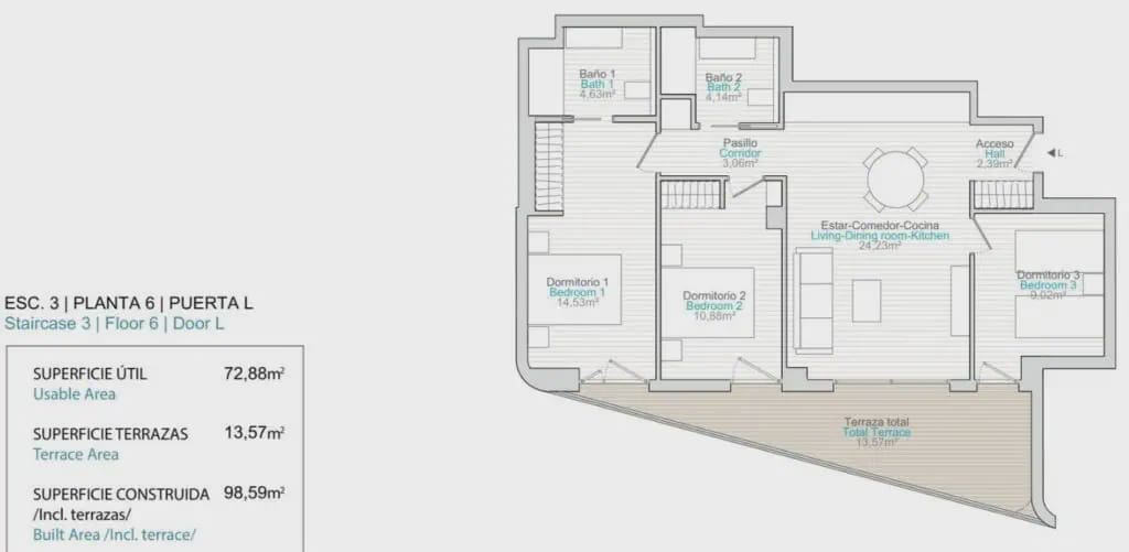 3 bedroom Apartment for sale in La Villajoyosa / Vila Joiosa with pool garage - € 515,000 (Ref: 9719427)