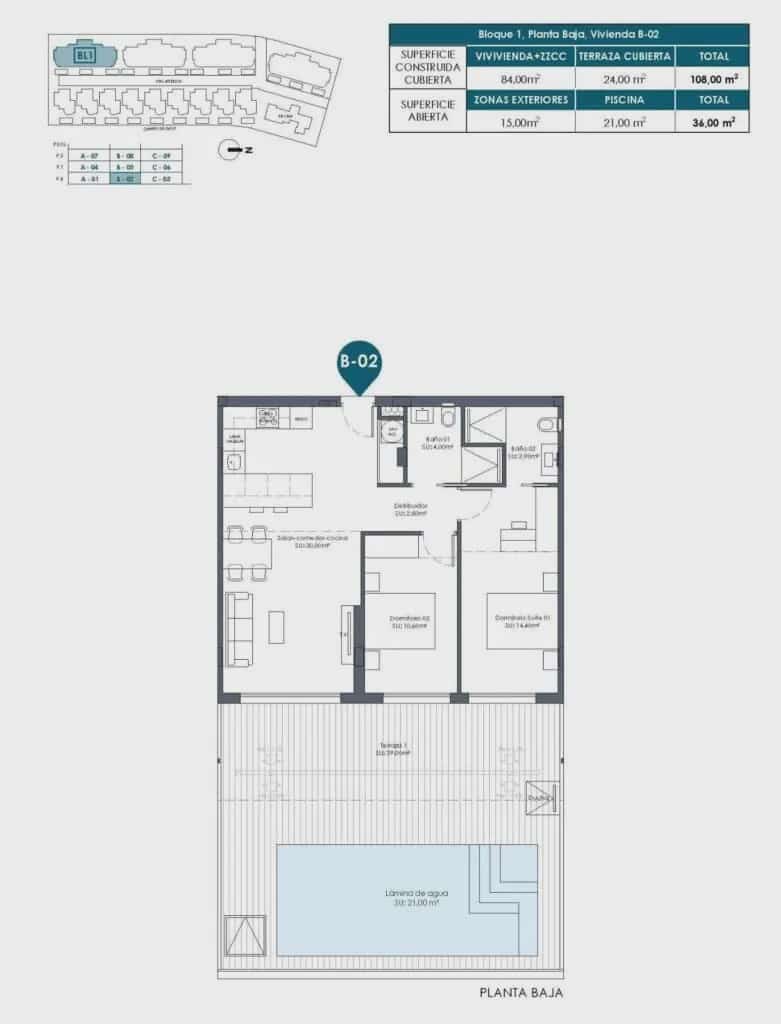 2 sypialnia Apartament na sprzedaż w Los Alcazares z basenem garażem - 318 000 € (Ref: 9770254)