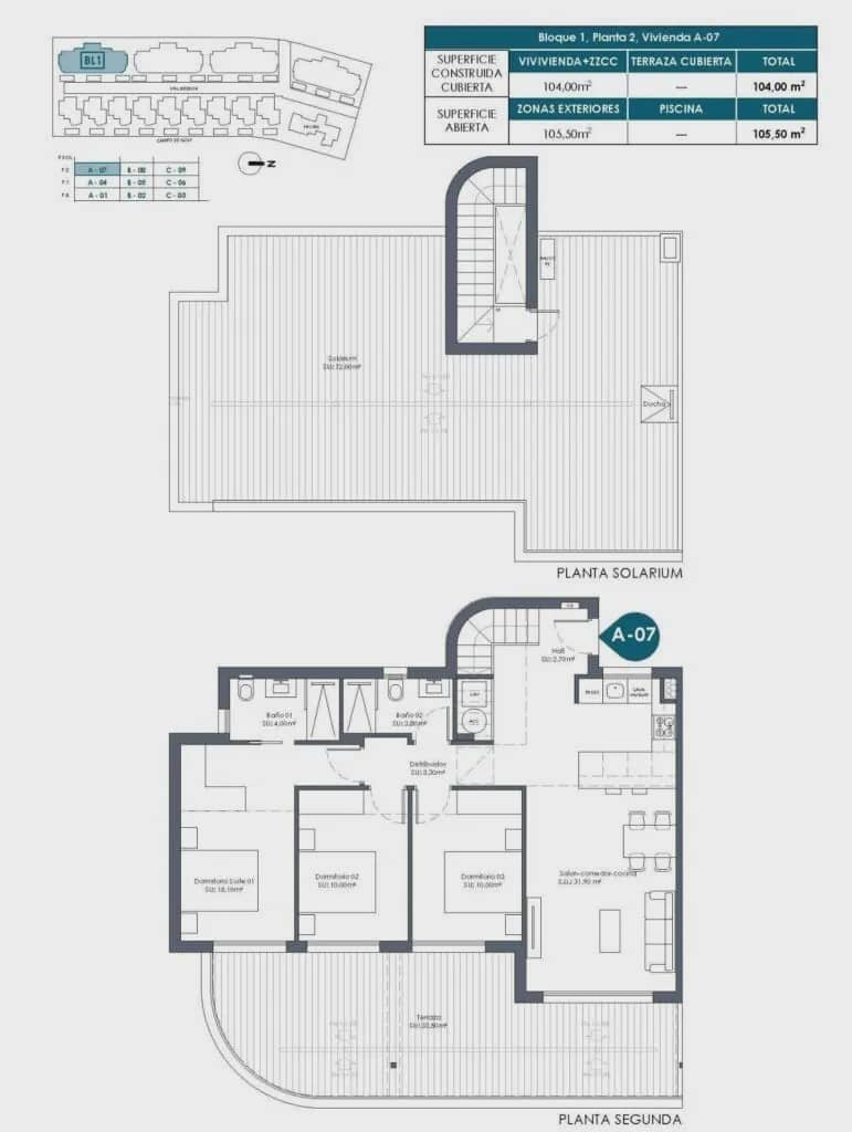 3 chambre Penthouse à vendre à Los Alcazares avec piscine garage - 449 000 € (Ref: 9770256)