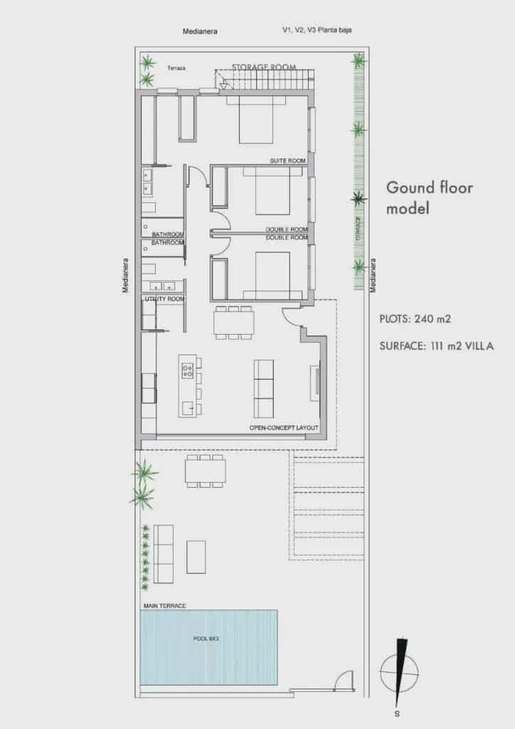 3 chambre Villa/Maison à vendre à Los Alcazares avec piscine garage - 489 000 € (Ref: 9780098)