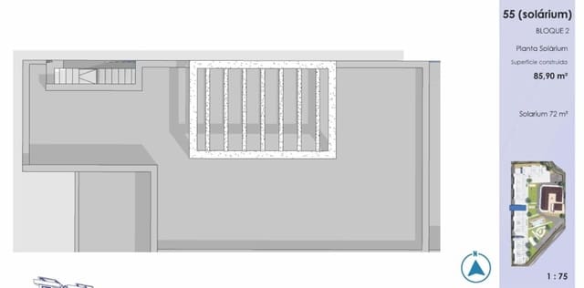 3 chambre Penthouse à vendre à El Raso, Guardamar del Segura avec piscine garage - 395 000 € (Ref: 9798617)