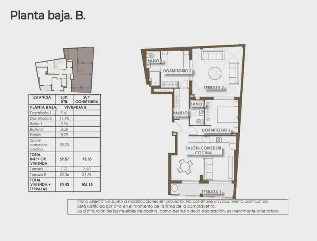 Apartamento de 2 habitaciones en Torrevieja en venta con piscina garaje - 268.000 € (Ref: 9815459)