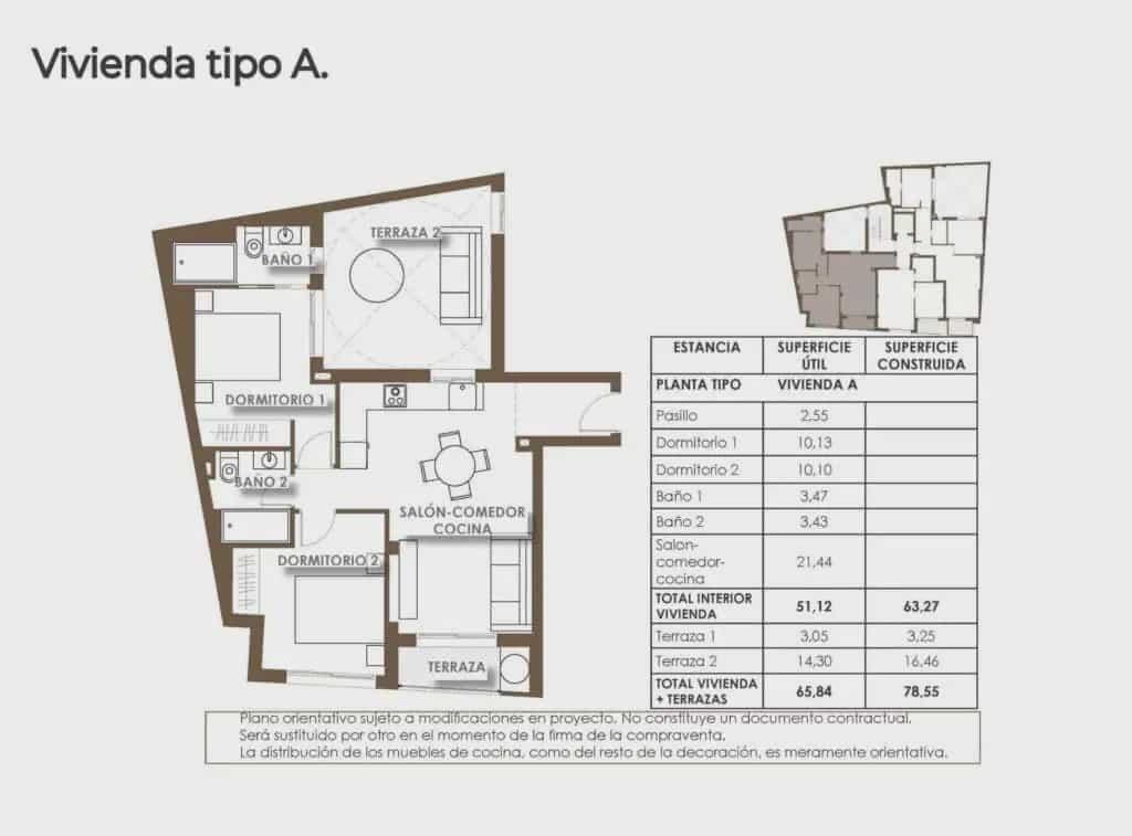 Apartamento de 2 habitaciones en Torrevieja en venta con piscina garaje - 287.000 € (Ref: 9815461)