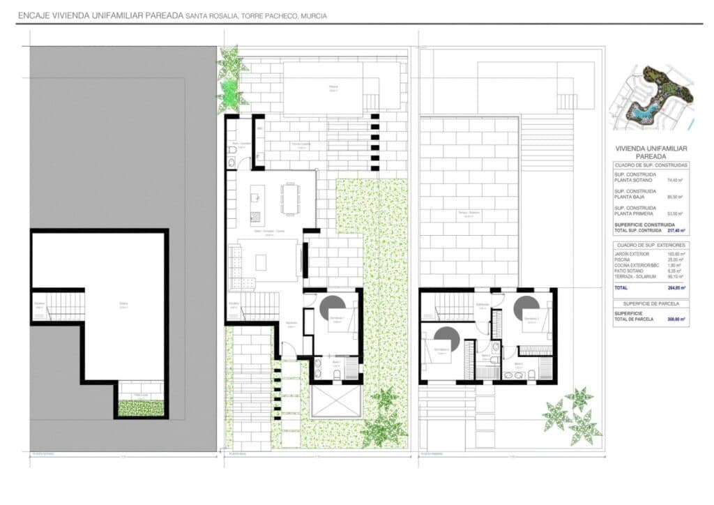 3 sypialnia Willa na sprzedaż w Torre-Pacheco z basenem garażem - 890 000 € (Ref: 9842095)