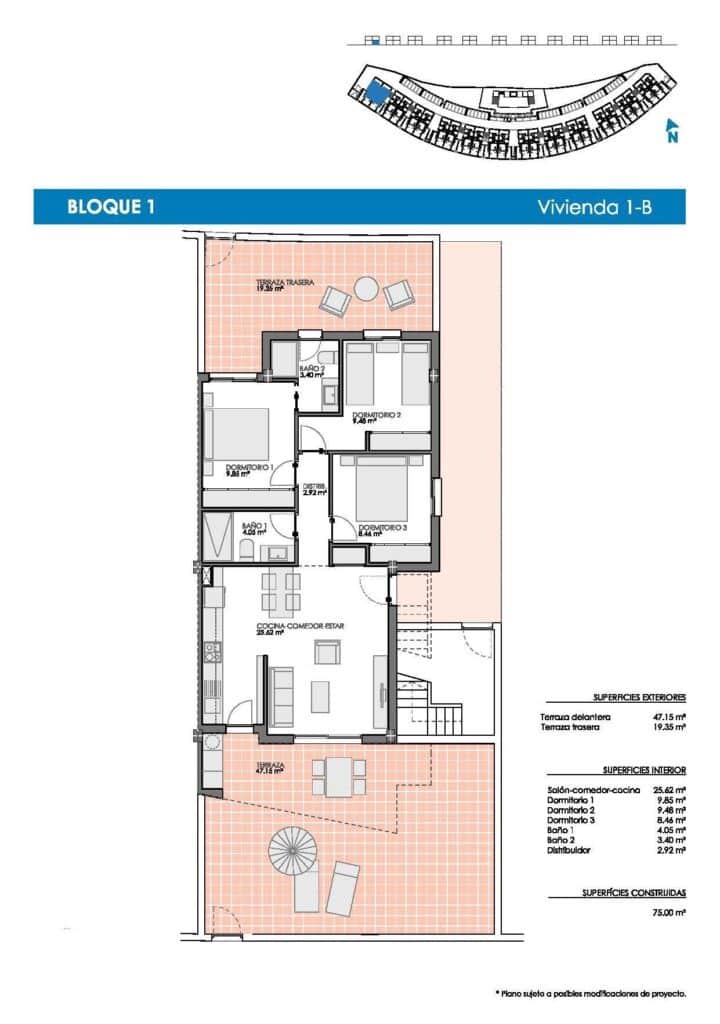 3 bedroom Apartment for sale in Pilar de la Horadada with pool garage - € 284,900 (Ref: 9848977)