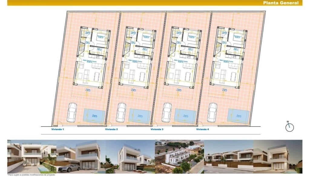 3 Zimmer Villa zu verkaufen in Pilar de la Horadada mit Pool Garage - 550.000 € (Ref: 9897235)