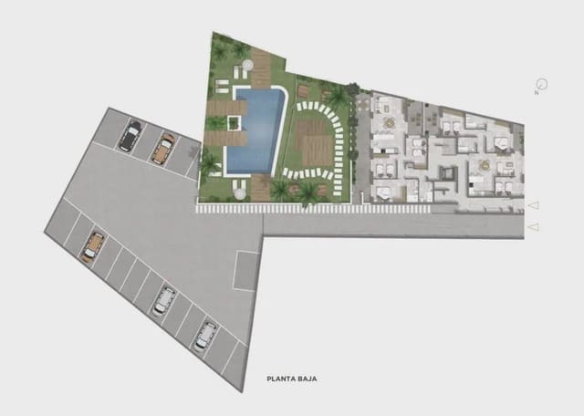 2 makuuhuone Huoneisto myytävänä paikassa Zona Pueblo, Guardamar del Segura mukana uima-altaan 
autotalli - 332 500 € (Ref: 9908923)