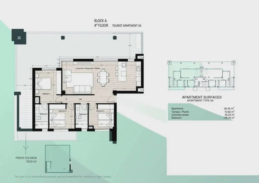 3 soverom Penthouse til salgs i Los Narejos med svømmebasseng garasje - € 449 900 (Ref: 9934792)