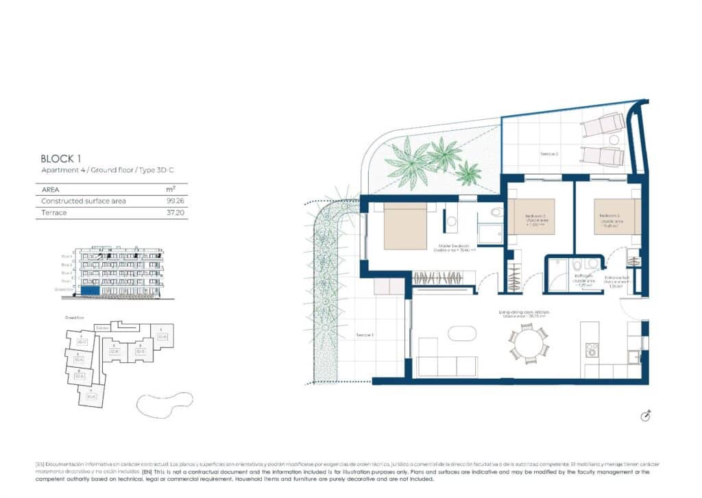 3 chambre Appartement à vendre à Banos y Mendigo avec piscine garage - 360 000 € (Ref: 9960257)