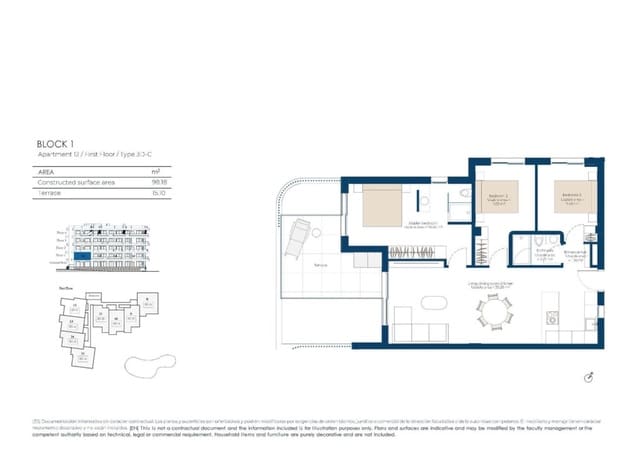 3 soverom Leilighet til salgs i Baños y Mendigo, Murcia by med svømmebasseng garasje - € 375 000 (Ref: 9960262)