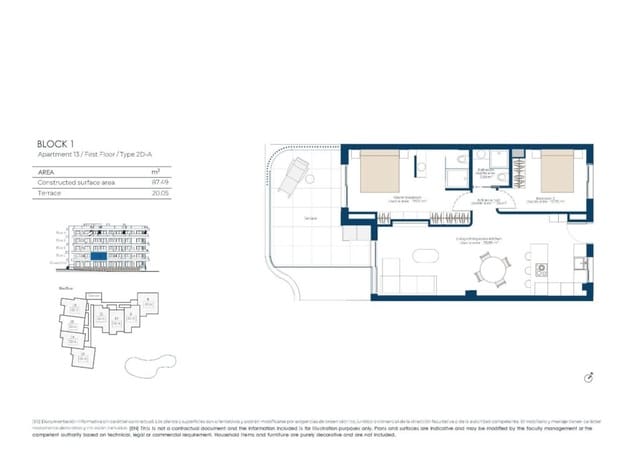 2 soveværelse Lejlighed til salg i El Valle Golf Resort, Murcia by med swimmingpool garage - € 315.000 (Ref: 9960263)