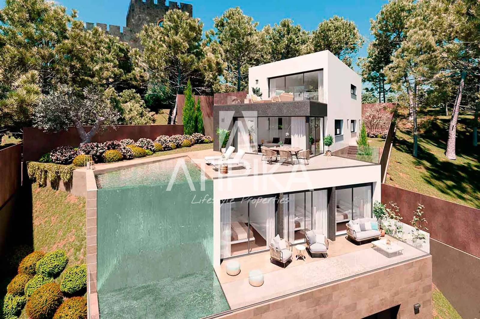 4 soveværelse Villa til salg i Castelldefels med swimmingpool - € 3.850.000 (Ref: 10004942)