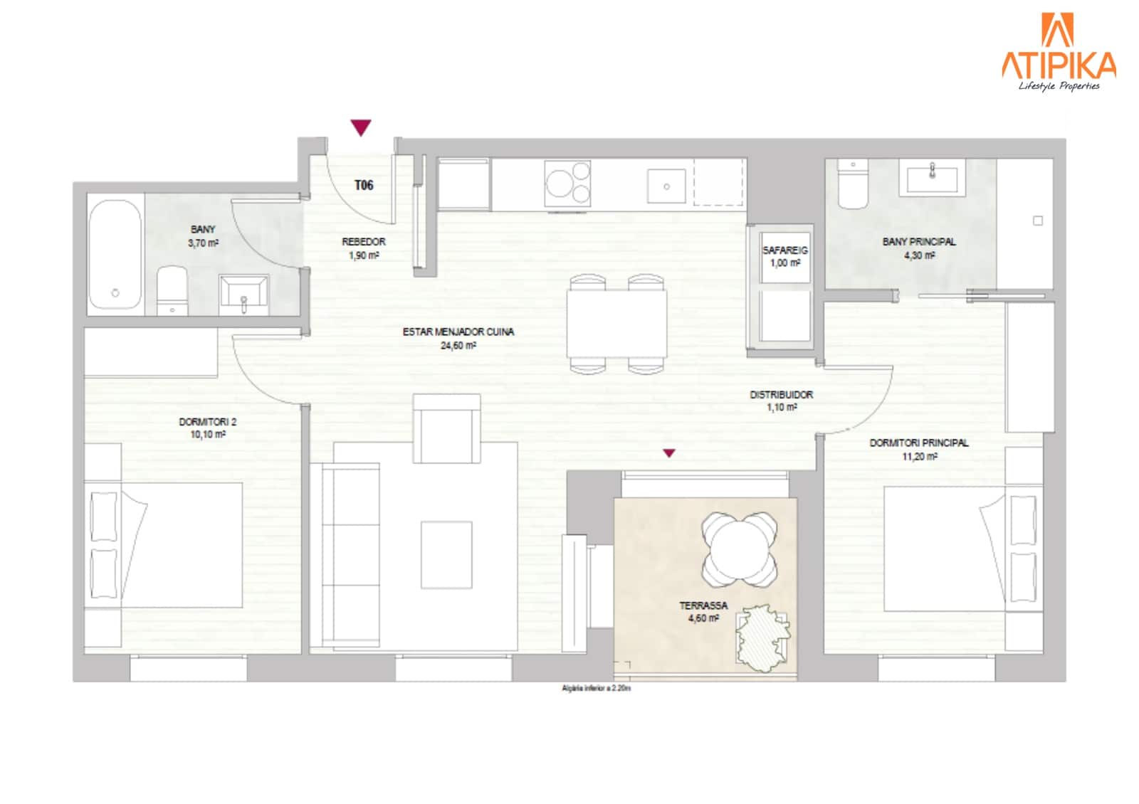 2 sypialnia Apartament na sprzedaż w Miasto Barcelona z basenem - 510 000 € (Ref: 10004946)