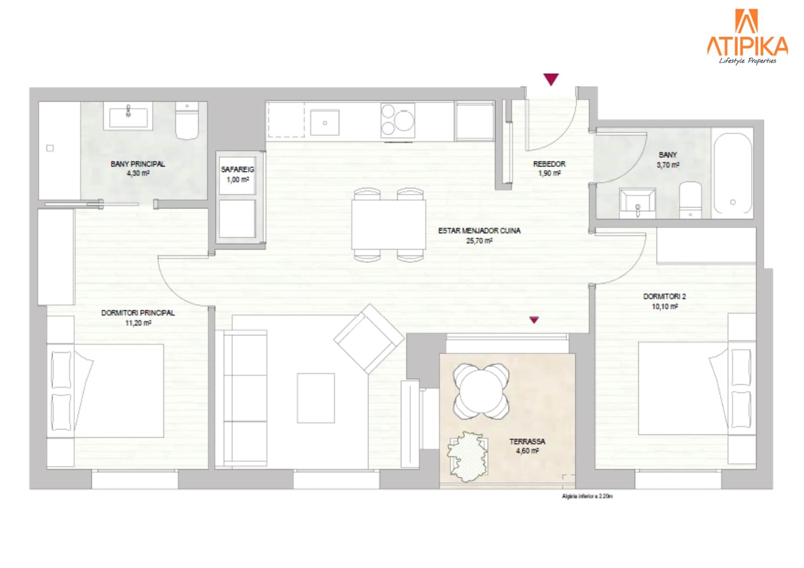 2 sypialnia Apartament na sprzedaż w Miasto Barcelona z basenem - 510 000 € (Ref: 10004949)