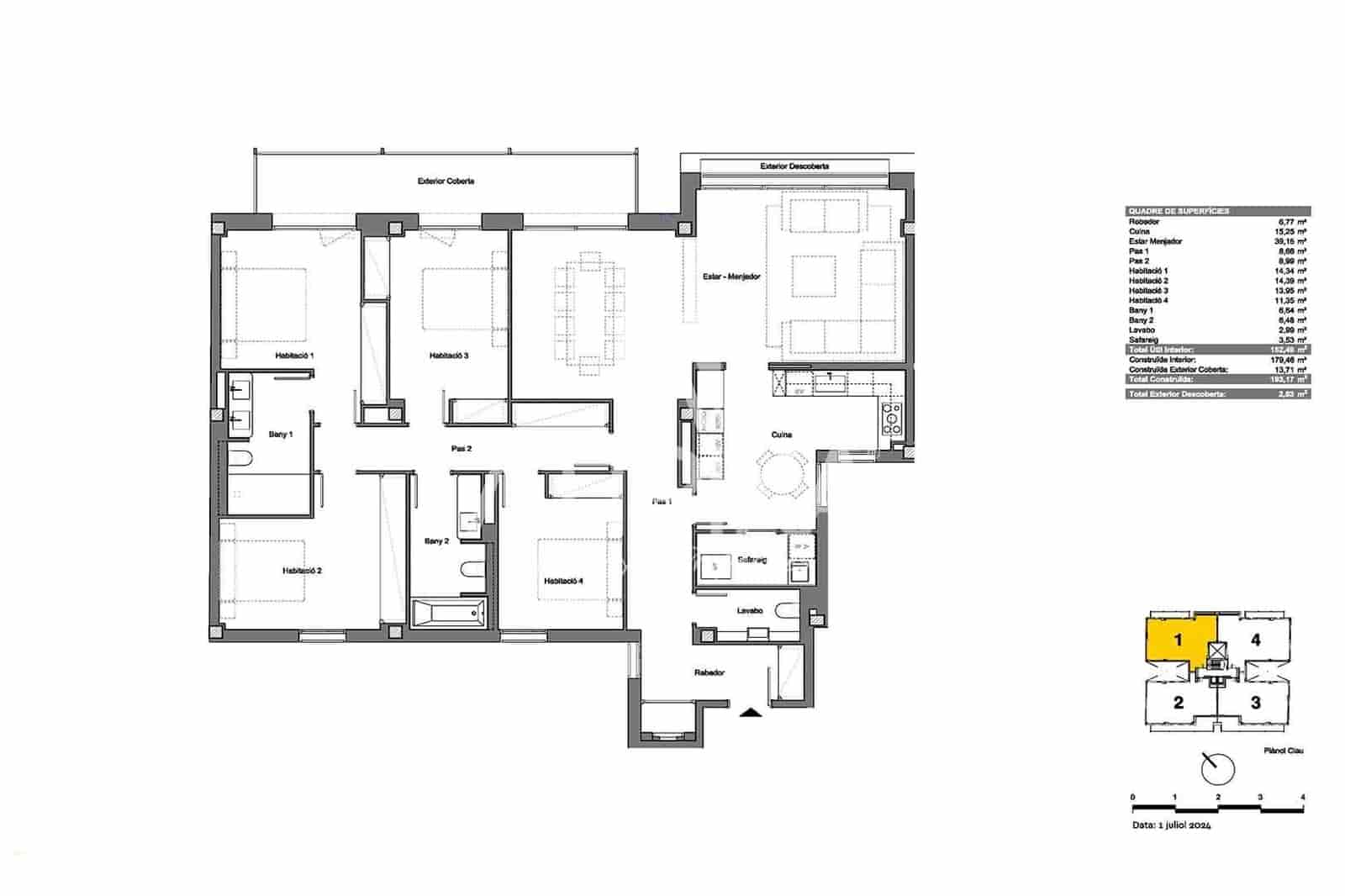 4 makuuhuone Huoneisto myytävänä paikassa Barcelona kaupunki mukana uima-altaan - 1 824 000 € (Ref: 10008217)
