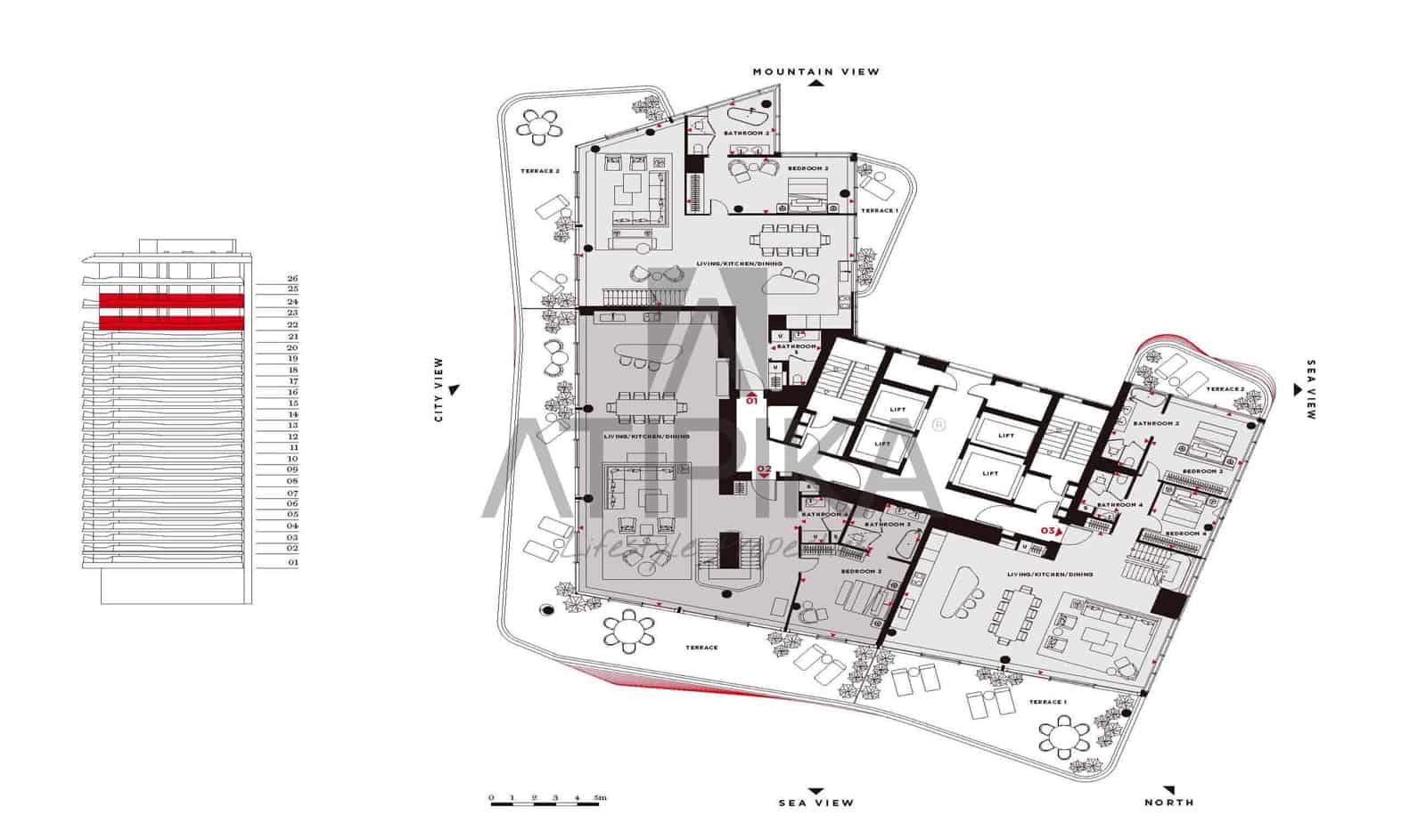 4 bedroom Apartment for sale in Barcelona city with pool - € 7,900,000 (Ref: 10008227)