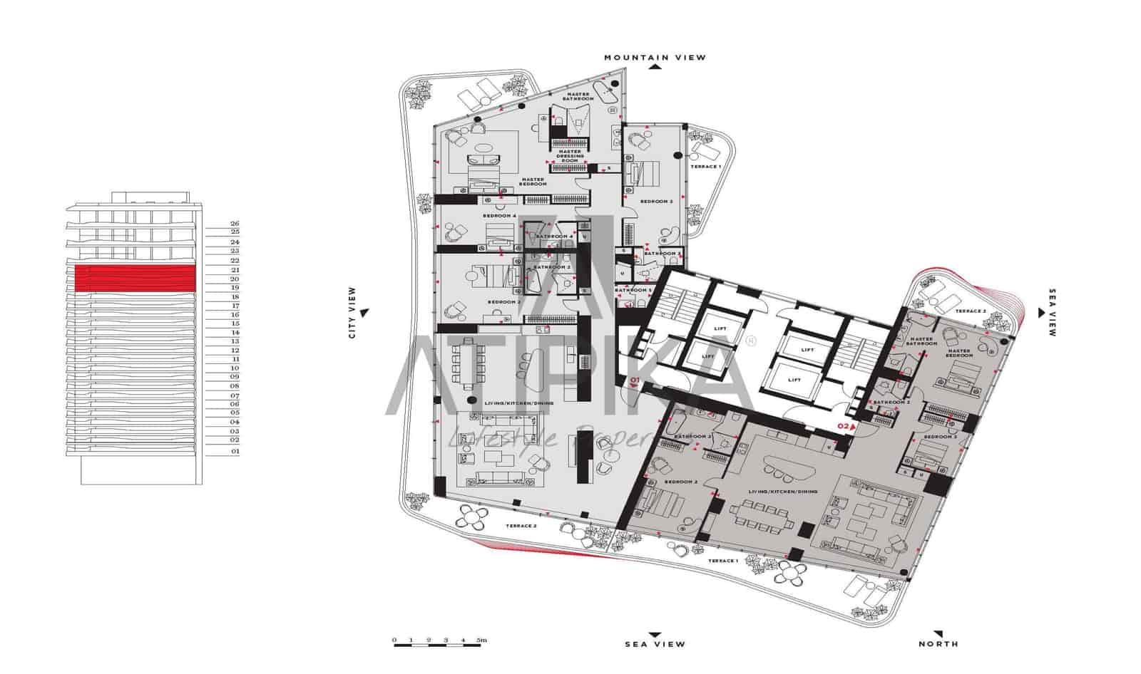 4 bedroom Apartment for sale in Barcelona city with pool - € 6,550,000 (Ref: 10008231)