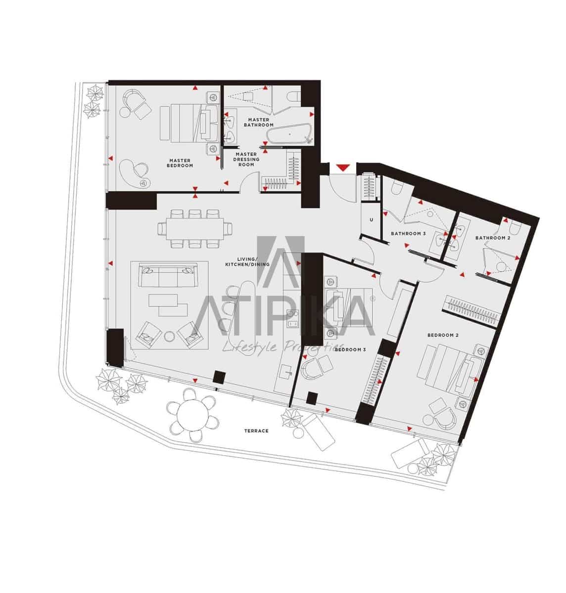Apartamento de 3 habitaciones en Barcelona ciudad en venta con piscina - 2.760.000 € (Ref: 10008232)
