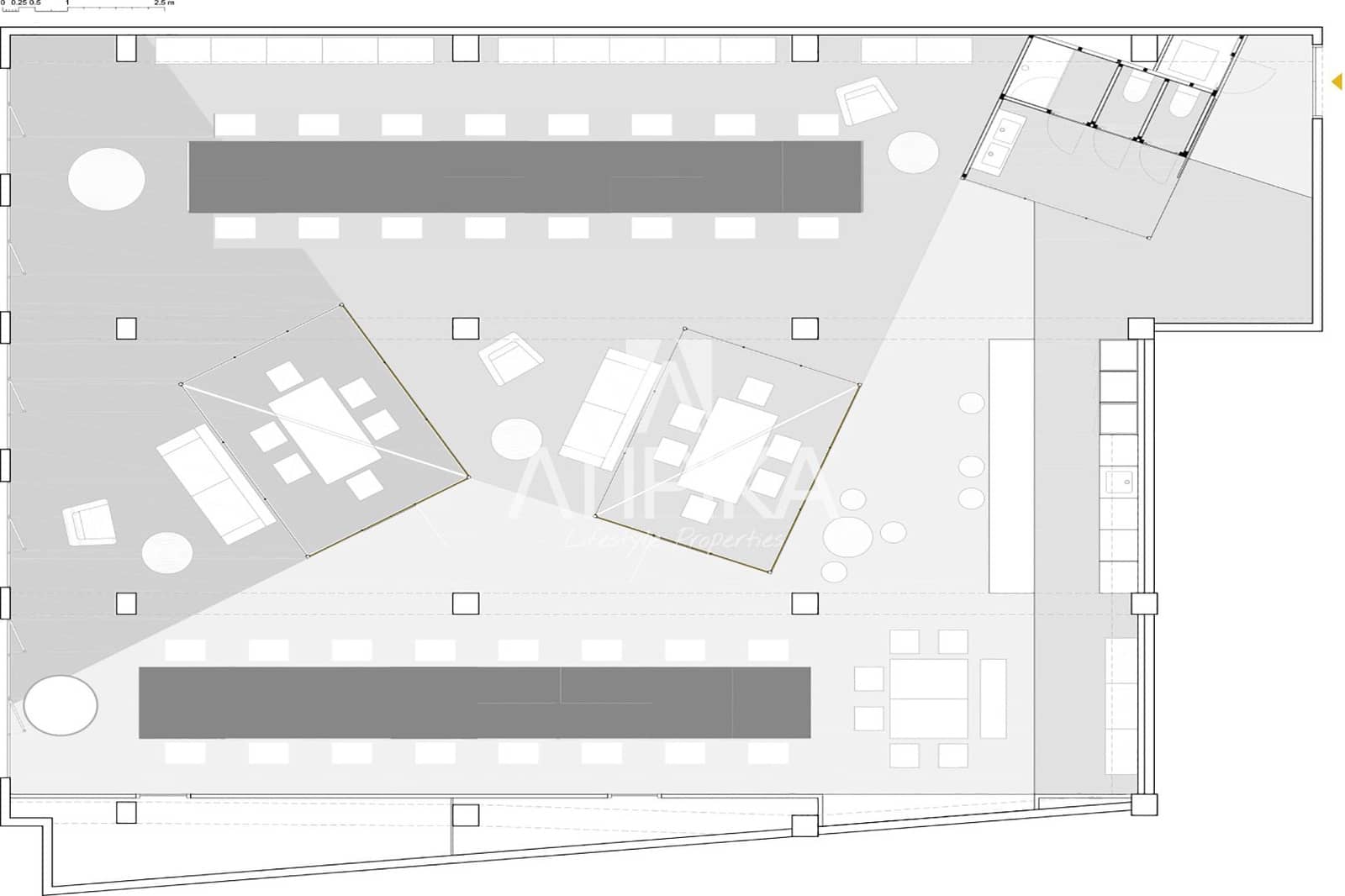 Local Commercial de 6 chambres à louer à Barcelone ville - 5 000 € (Ref: 10048661)