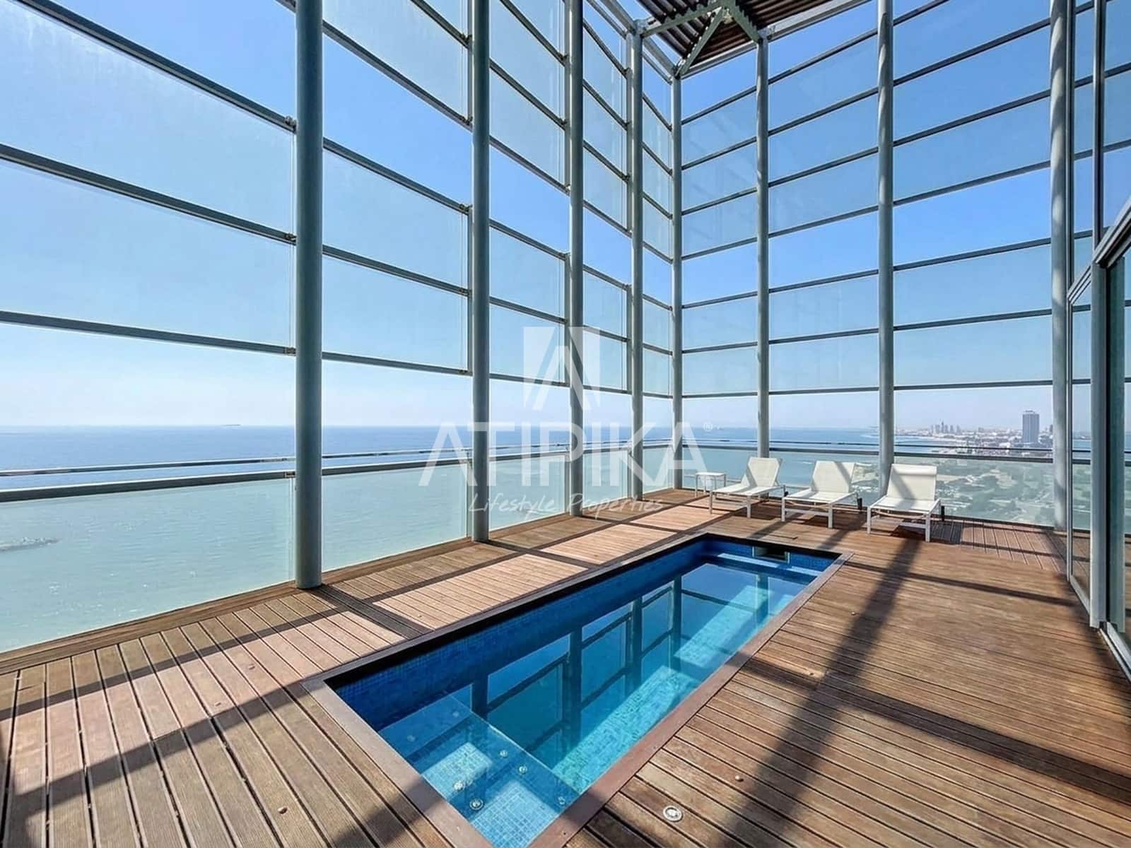 3 bedroom Penthouse for rent in Barcelona city with pool garage - € 10,000 (Ref: 10118691)
