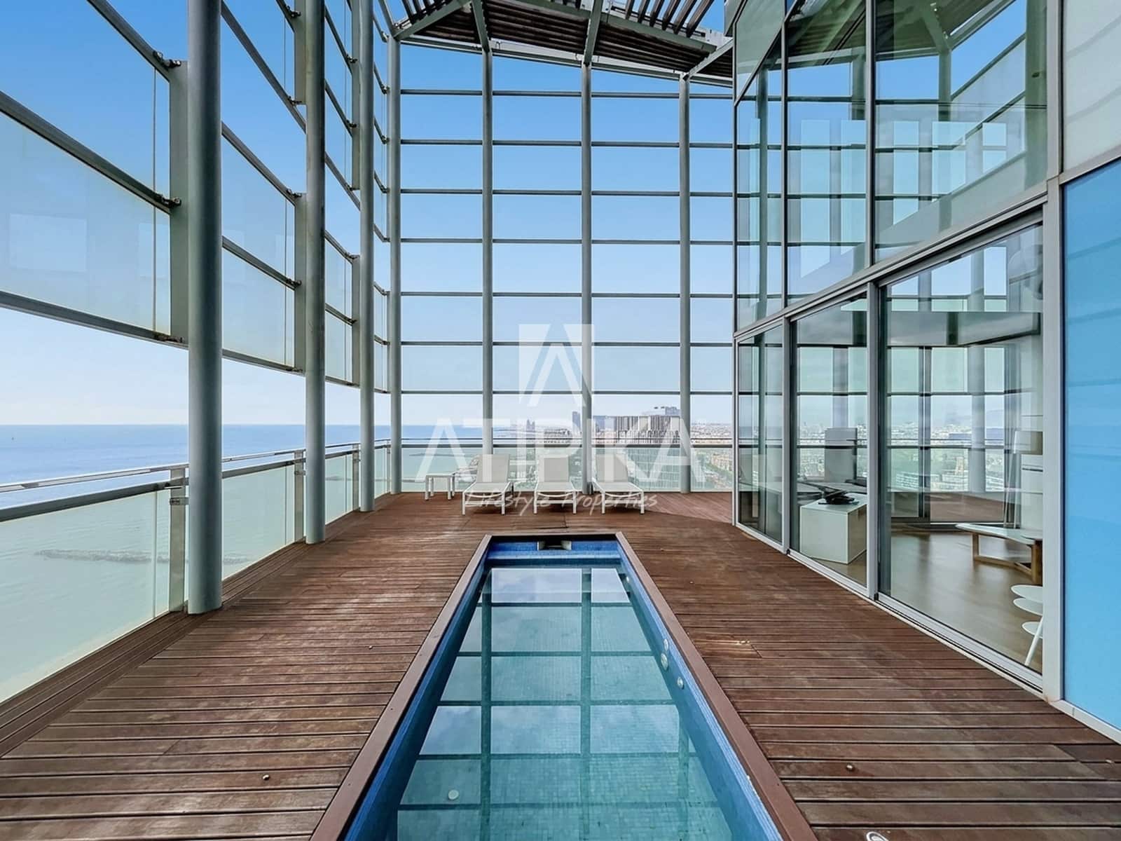 3 bedroom Penthouse for rent in Barcelona city with pool garage - € 10,000 (Ref: 10118691)