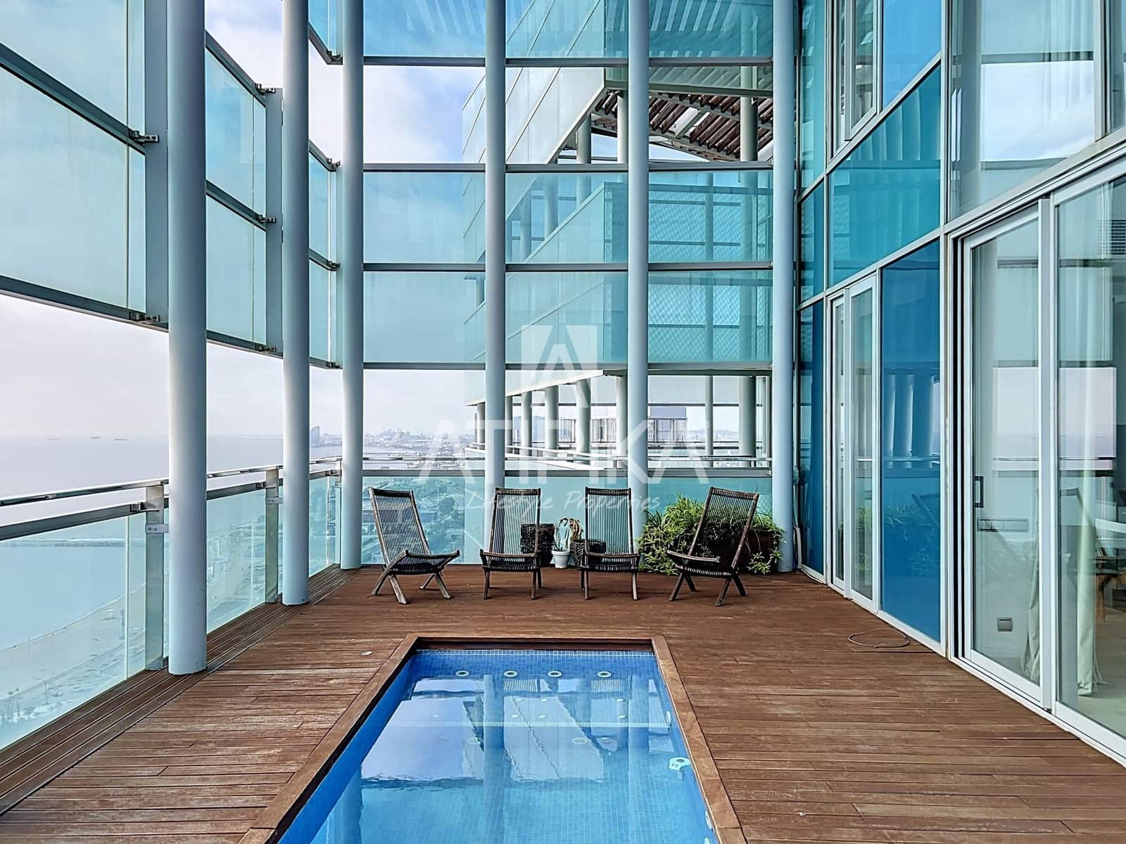 3 sypialnia Penthouse do wynajęcia w Miasto Barcelona z basenem garażem - 8 500 € (Ref: 10160861)