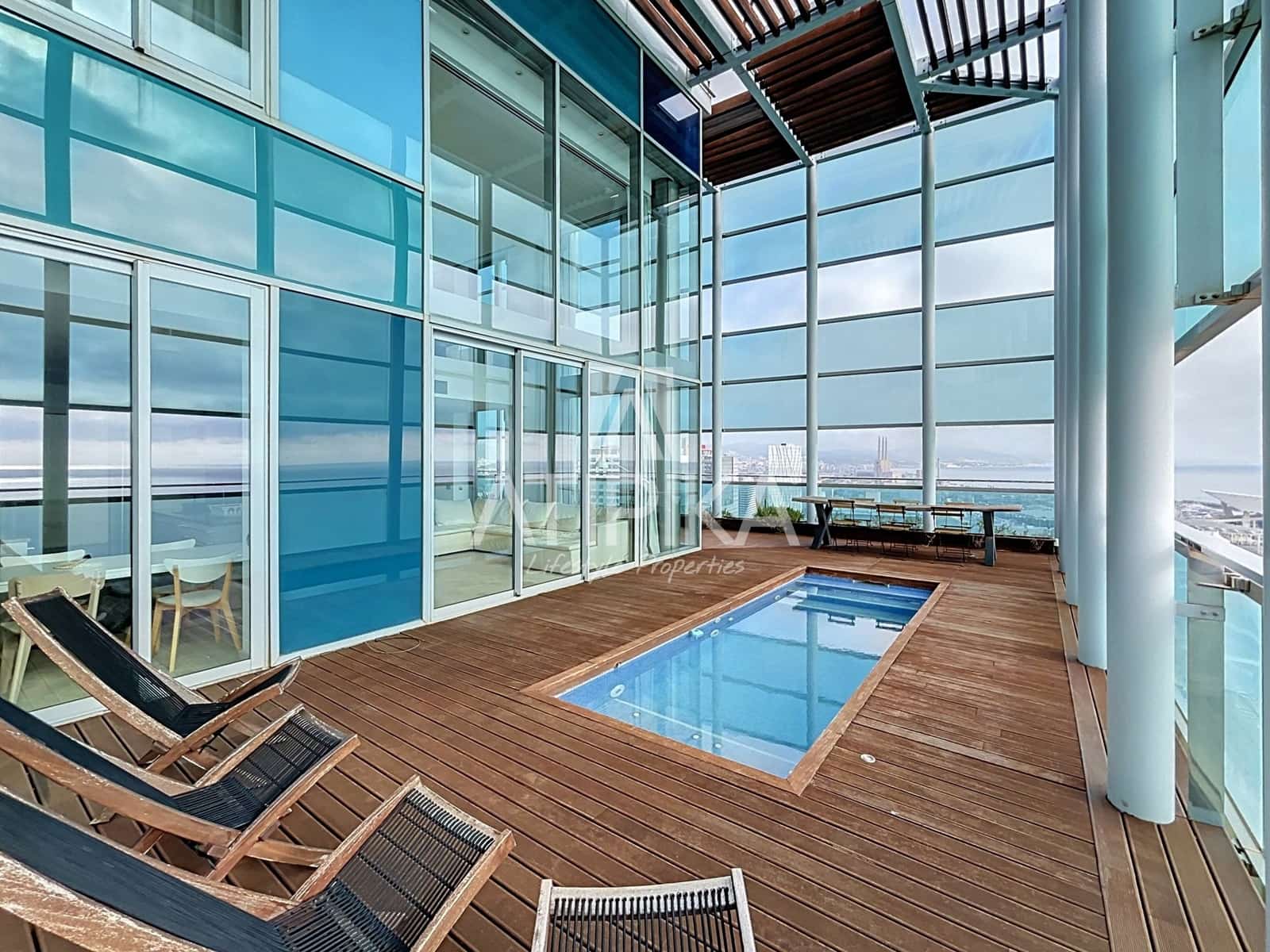 3 sypialnia Penthouse do wynajęcia w Miasto Barcelona z basenem garażem - 8 500 € (Ref: 10160861)