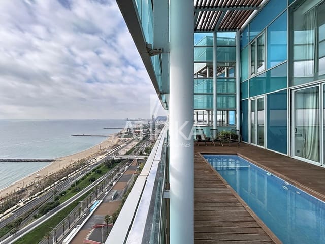 3 sovrum Takvåning att hyra i Barcelona stad med pool garage - 8 500 € (Ref: 10160861)