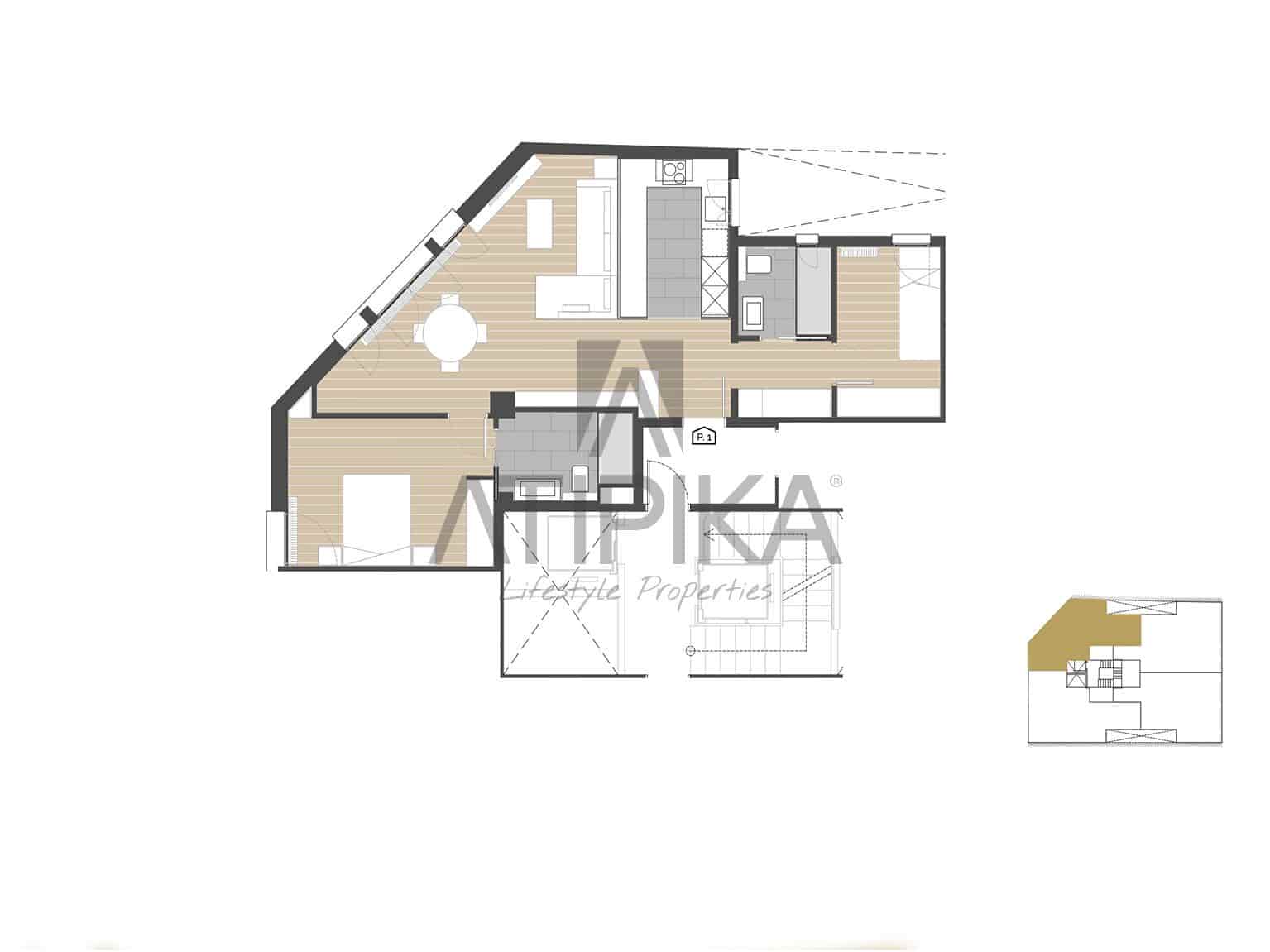 2 Zimmer Apartment zu verkaufen in Barcelona Stadt - 640.000 € (Ref: 7645545)