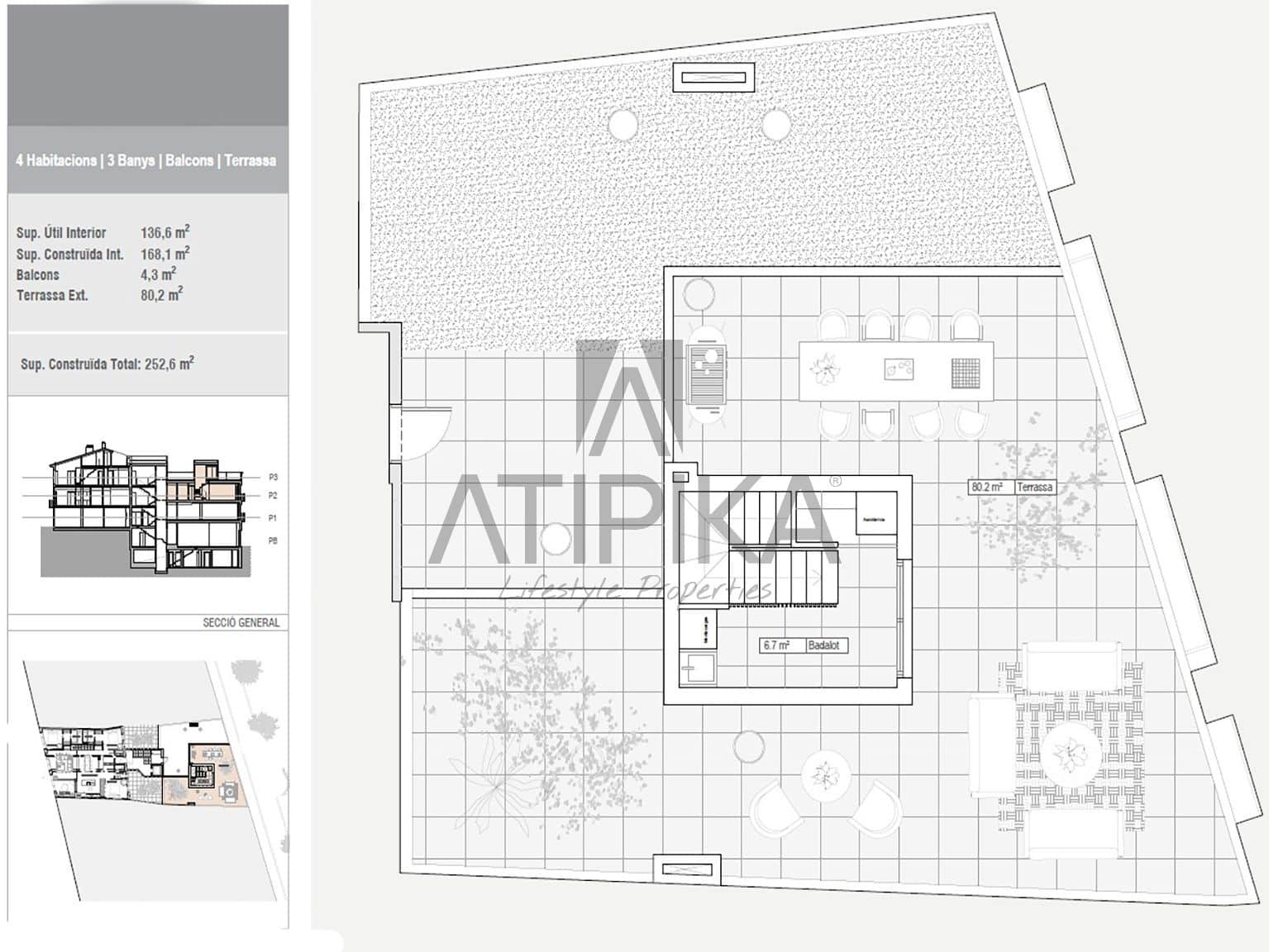 4 sypialnia Penthouse na sprzedaż w Sant Cugat del Valles - 1 880 000 € (Ref: 7851567)