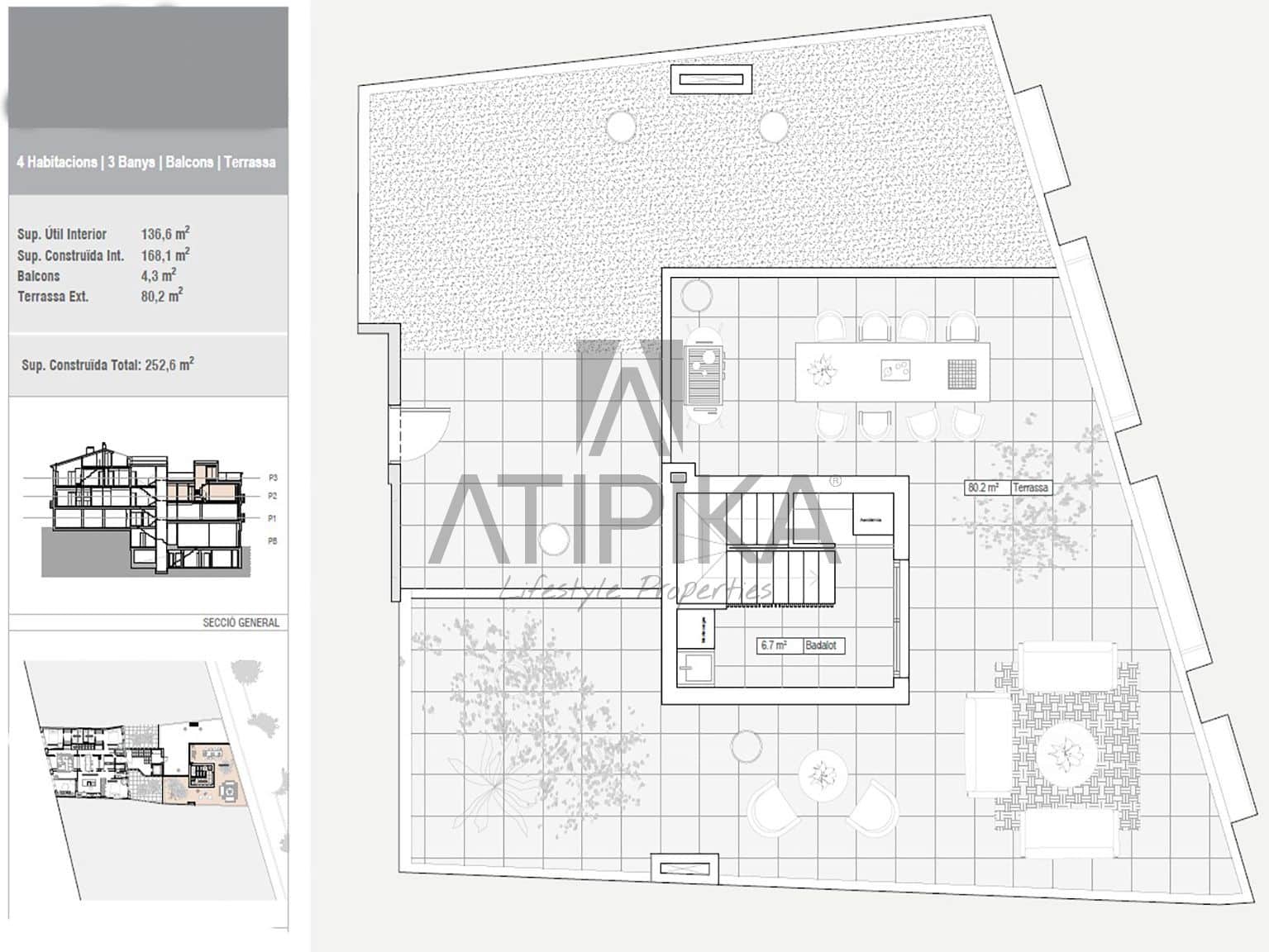 4 sypialnia Penthouse na sprzedaż w Sant Cugat del Valles - 1 880 000 € (Ref: 7851567)