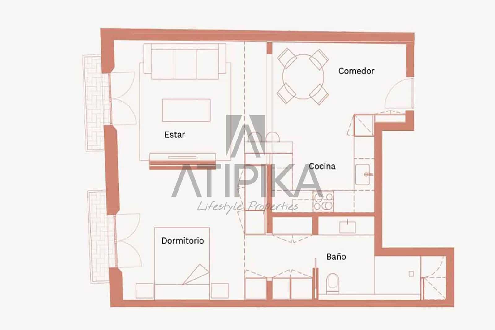 1 bedroom Apartment for sale in Barcelona city - € 383,250 (Ref: 8048585)