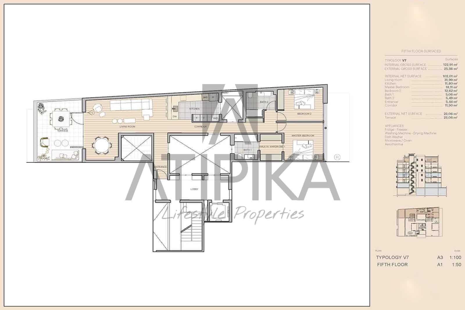 2 sovrum Takvåning till salu i Barcelona stad - 2 390 000 € (Ref: 8404495)