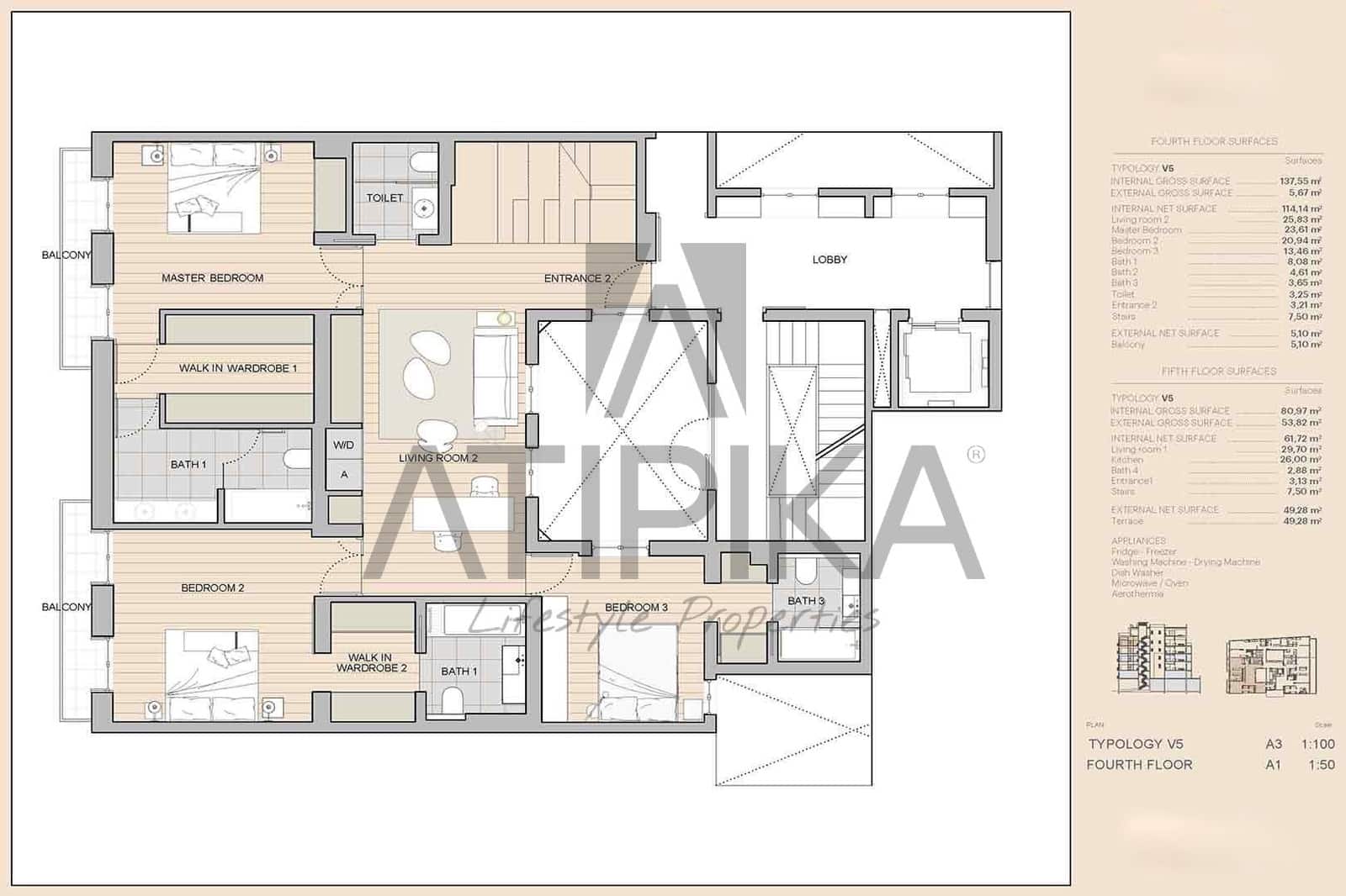 3 soveværelse Penthouse til salg i Barcelona by - € 4.800.000 (Ref: 8404496)