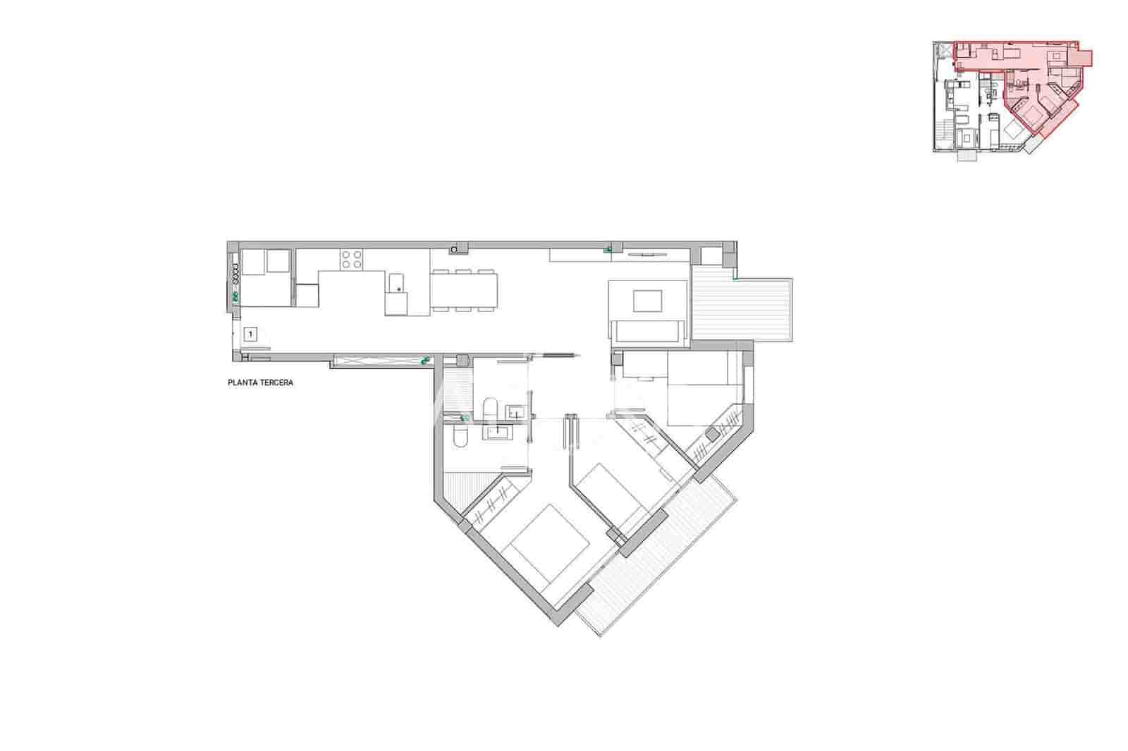 3 bedroom Apartment for sale in Barcelona city with pool - € 590,000 (Ref: 8406755)