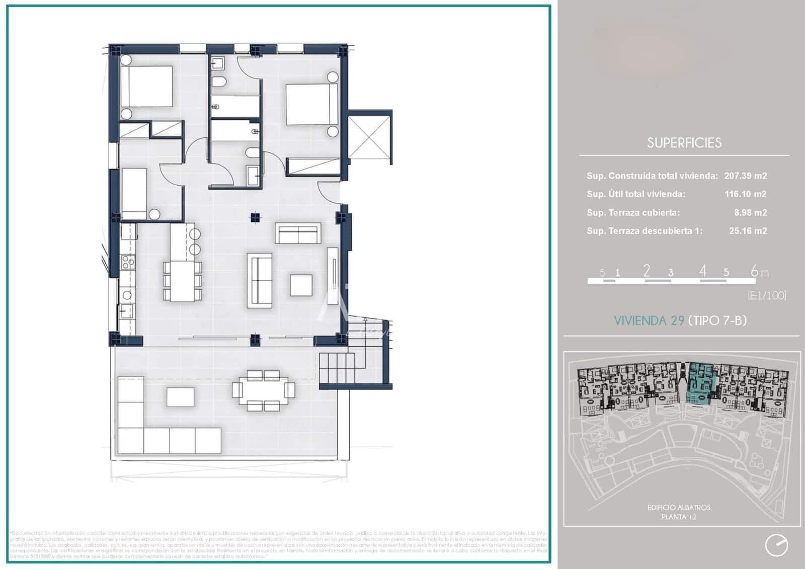 3 camera da letto Attico in vendita in Arenal d'en Castell con piscina - 750.000 € (Rif: 8411185)