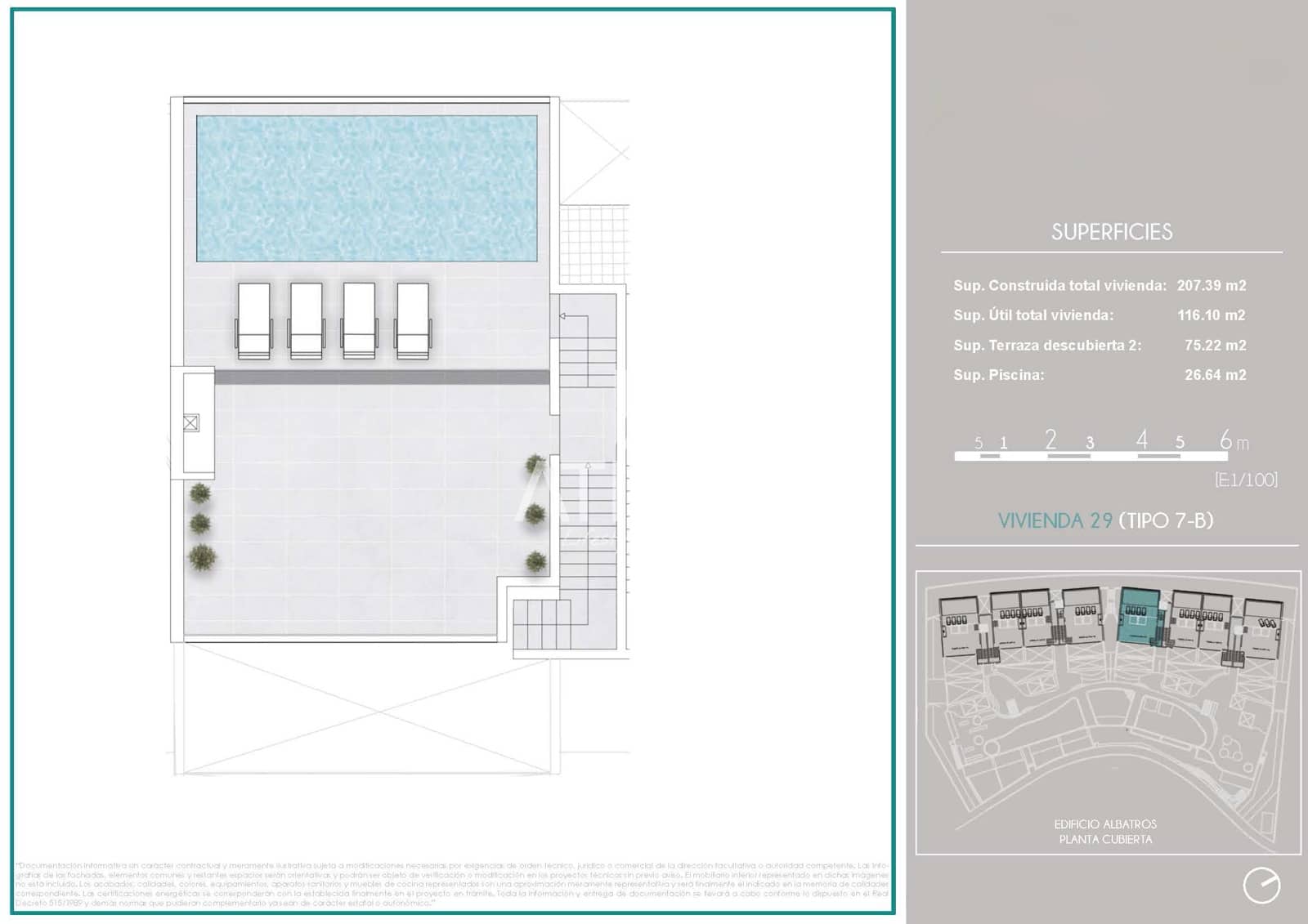 3 camera da letto Attico in vendita in Arenal d'en Castell con piscina - 750.000 € (Rif: 8411185)