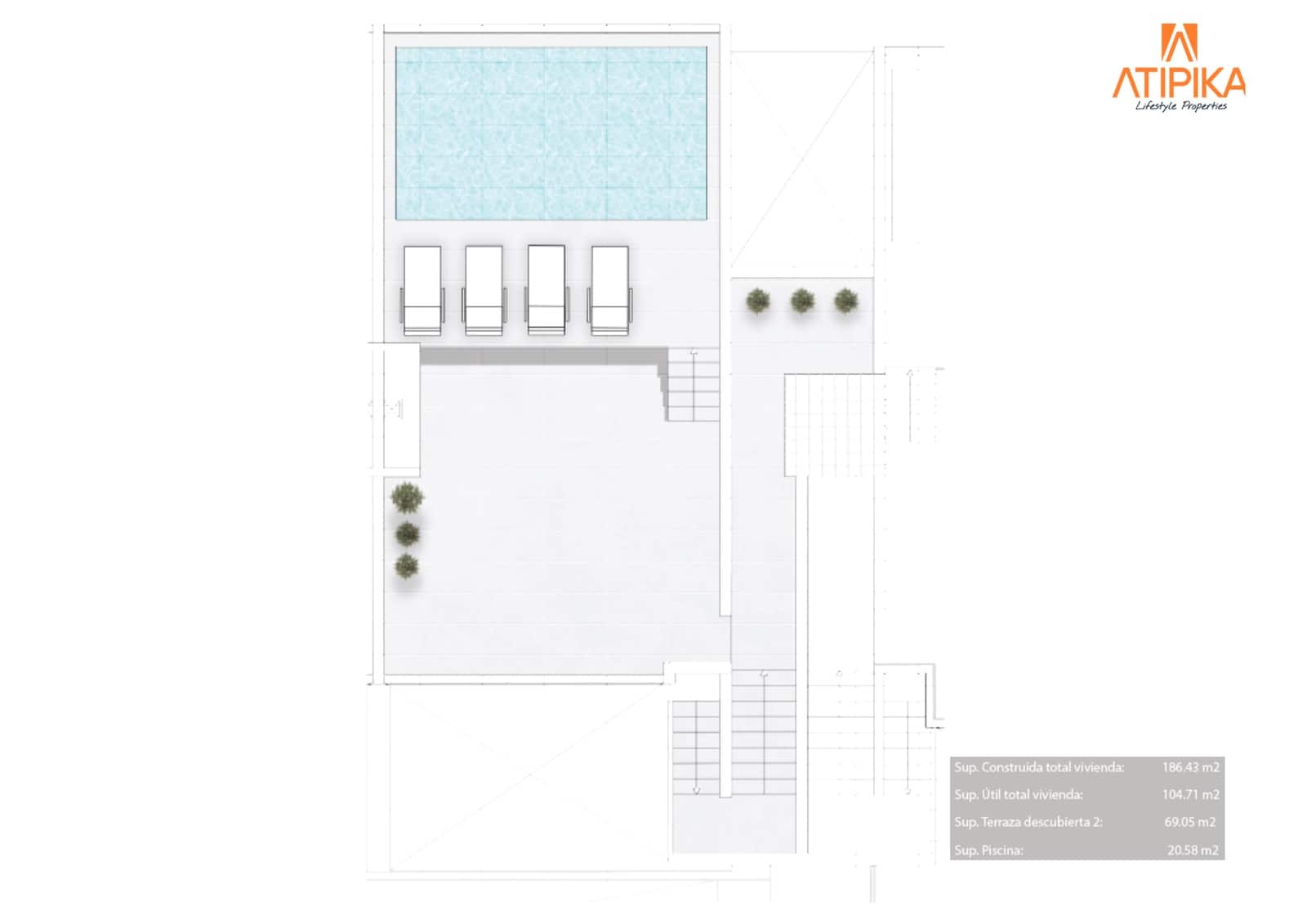 3 soveværelse Penthouse til salg i Arenal d'en Castell med swimmingpool - € 749.000 (Ref: 8417066)